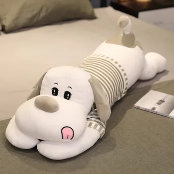 Creative Minți Câine Papusa Pernă Moale și Drăguț desen Animat de Lung Animal Umplute Jucărie de Pluș Cadou de Ziua Îndrăgostiților de Înaltă calitate Papusa de Plus