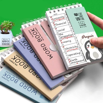 Notepad portabil Mini Spirală Notebook de Buzunar Studiu Pentru a-do-list Pad Desene animate Cadou Notebook Consumabile Partid se Potrivesc pentru Copil Adult H8WD