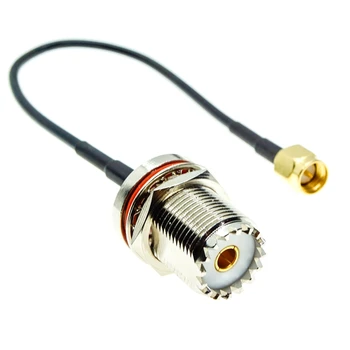 SMA Plug de sex Masculin pentru a SO239 UHF Feminin Peretele RF Jumper coadă Cablu Coaxial RG174 Conector