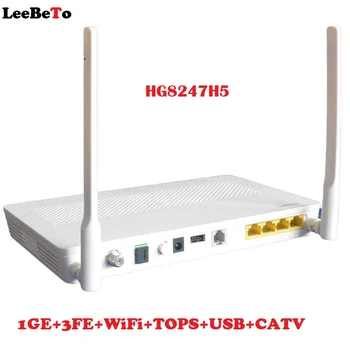 5pcs NOI HG8247H5 G/E/XPON Ont ONU FTTH SC APC Modem Router 1GE+3FE+WiFi+MAXIM+USB+CATV cu Software-ul în engleză