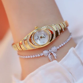 Femei Ceas Celebru Brand de Lux Rochie Casual Cuarț Ceasuri Pentru Femei Cadran Mic Doamnelor Ceasuri de mână Stras Aur 2020 reloj