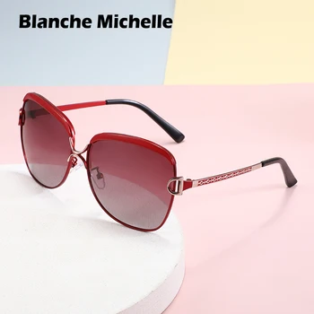 De înaltă Calitate Polarizat ochelari de Soare pentru Femei Brand Designer UV400 Pătrat Umbrită de Conducere Ochelari de Soare Vintage de Lux ochelari de soare Cu Cutie