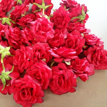 20BUC Flori Artificiale Cap 10 cm Pentru Decor Nunta DIY Cununa Cutie de Cadou Floral Silk Petrecere Design Flori
