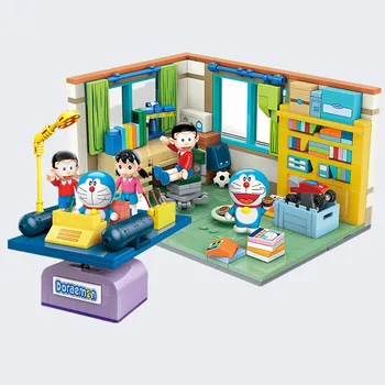 Noul Japonia Clasic de benzi Desenate Anime TV Doraemons Nobitas Nobis Camera lui Time Machine Model Tehnice Blocuri Caramizi Copil Jucărie Cadou