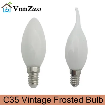 VnnZzo C35 E14 E27 Led Lumânare Vintage Retro Reglaj Mată 110V 220V Becuri cu Incandescență Lampa Pentru Iluminat Candelabru de înaltă calitate