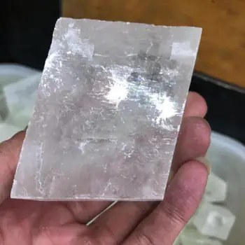1 buc en-Gros de Cristal Natural Islanda Piatră Alb Calcit, Cuarț Dale 60g-500g