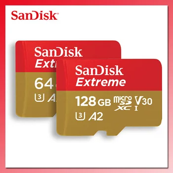 SanDisk Extreme Card Micro SD de 32GB 64GB Card de Memorie de 128 gb UHS-I U3 V30 A2 4K Micro SD 256GB 400GB TF/SD Card de Clasa 10 SDHC, SDXC