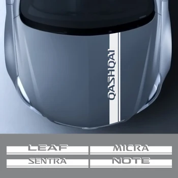 Masina Capac Capota Autocolante Auto Motor Capota Decal Accesorii pentru Nissan Qashqai J10 Frunze Micra Sentra Patrulare Maxima X-Trail Notă