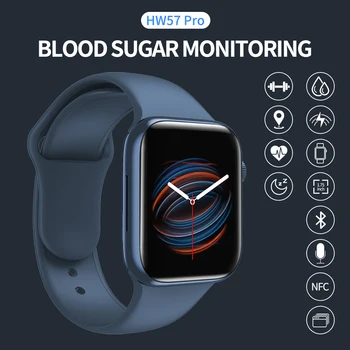 2022 Ceas Inteligent Bărbați Femei Ceas Bluetooth Apel Siri Suport HW57 Sănătate Detectarea de Zahăr din Sânge Somn Rata de Inima WirelessCharging