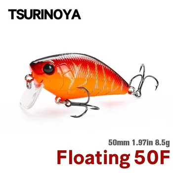 TSURINOYA Magician 50F 8.5 g 50mm Crankbait de Pescuit Nada Superficial Gama Plutitoare Manivela Woblere de Suprafață Artificiale Momeli pentru Stiuca Bass
