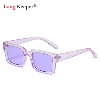 Moda Violet Dreptunghiular ochelari de Soare Femei Înguste Pătrat de Brand Designer de Colorat Ochelari de Soare Barbati Femei UV400 Ochelari de Gafas