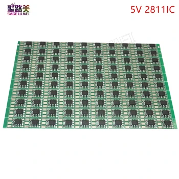 100buc/pachet DC5V ws2811 IC led Circuit Board, PCB WS2811 LED RGB Pixeli Modulul de IC 12mm led-uri Chip pentru led-uri module Adresabile