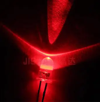 1000 bucati (5 MM Rotund LED Roșu) 5mm rosu rotund led diodă de apă obiectiv clar,4000-5000mcd,2.0-2.4 v, 20mA 5MM LED-uri
