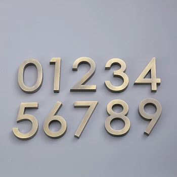 1BUC 8cm 3D Cifre Numărul Casei Autocolante Hotel Ușa Apartamentului Numărul ABS Numar de inmatriculare