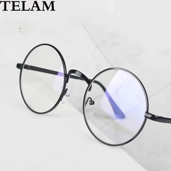 Metal rotund ochelari anti blue light retro colegiu sex feminin de ochelari ochelari de Calculator gaming bărbați ochelari lentile transparente