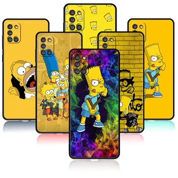 Desene animate Simpsons Băiat Bărbați Telefon Coque Celular Pentru Samsung Galaxy A41 A52 A02s A51 A21s A31 A32 4G A12 A71 A72 A52s 5G A03s A23