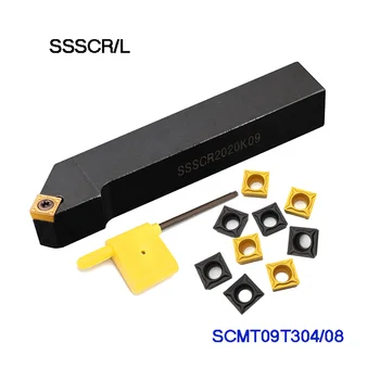 1 buc SSSCR1212H09 SSSCR1616H09 SSSCR2020K09 Strung CNC Cutter Instrumente de Cotitură Extern Suport Instrument pentru SCMT09T304 SCMT09T308 Insertii