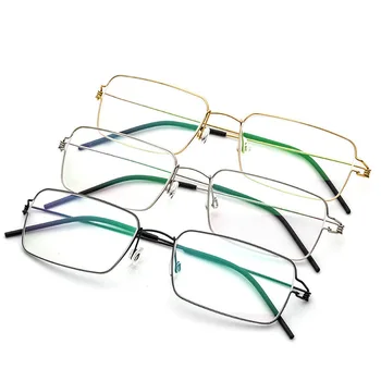 Aliaj de titan Rama de Ochelari Bărbați ochelari baza de Prescriptie medicala Ochelari coreean Danemarca Femei PresbyopiaFrame fără șuruburi de Ochelari