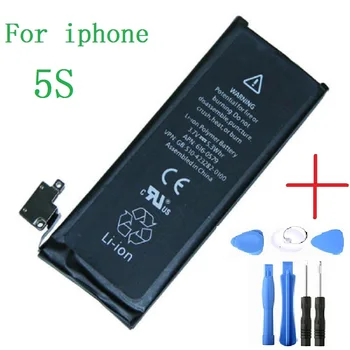 Baterie de Telefon mobil Pentru iPhone 5S Capacitatea Reală de 1560mAh 3.8 V baterie pentru iphone 5S Cu Instrumente de Reparare Kit