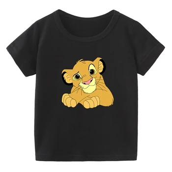 2-12T băieți și o fată T 100% Bumbac regele leu T Shirt Copii T-Shirt Îmbrăcăminte pentru Băieți Copii Haine de Vara Topuri