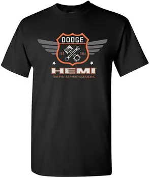 Dodge Hemi Garaj T-Shirt Clasic American De Masini Sport Musculare Mens Tee Shirt