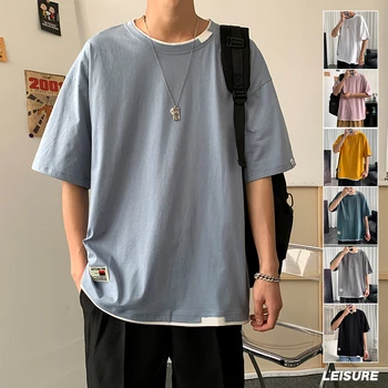 Vara Noi Oamenii Designer Patch Harajuku tricouri 2022 Mens de Cauzalitate Hip Hop de Epocă Tricouri de sex Masculin Kpop Bumbac Tricou Streetwear