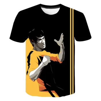 Bruce Lee 3D de Imprimare T-Shirt Kong Fu Star Streetwear Bărbați Femei Sport Casual, O-Neck T Shirt Moda KidsTees Topuri Harajuku Haine