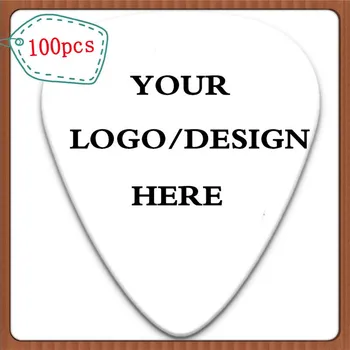 100buc personalizate Personalizate Celuloid Ponturi Chitara Face Propriul Logo-ul și Design Dublu Partea de Imprimare cu Transport Gratuit