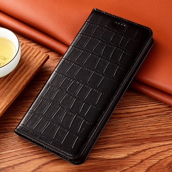 Caz Pentru XiaoMi Poco F1 F2 F3 X2 X3 X4 F4 M2 M3 M4 C3 C31 C40 Pro NFC GT m5-urile sunt Bambus Afaceri de Cereale din Piele Magnetic Flip Cover