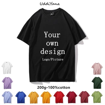 Personalizat T-Shirt din Bumbac 100% de Calitate, Moda Femei/Barbati Top Tee DIY Propriul Design de Brand Logo-ul de Imprimare Haine de Suveniruri Echipa de Îmbrăcăminte