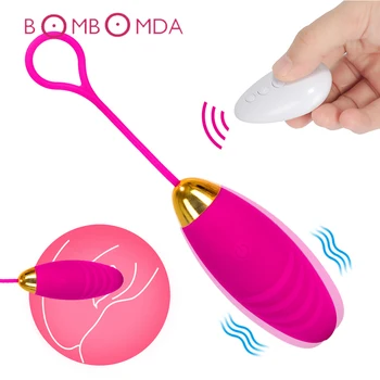 10 Viteza de Silicon Glonț Oua Vibratoare pentru Femei fără Fir Control de la Distanță Vibratoare USB Reîncărcabilă Masaj Mingea Adult Jucarii Sexuale