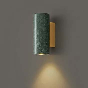 Marmură Italiană Lampă De Perete Home Decor Camera De Zi Noptieră Lumina Alb Negru Verde Culoar, Coridor De Marmură Tranșee Iluminare