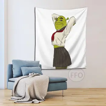 Amuzant Shrek Tapiserie De Perete Kawaii Fata Uniformă, Tapiserie Meme Estetice Tapiserii Pătură Cămin De Fundal Teen Decorarea Camerei