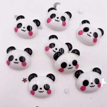 20buc Rasina de Colorat Drăguț Panda Flatback Cabochon Album Figurine Miniaturale Acasă Ornamente DIY Meșteșug OH212