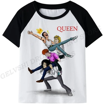 Vara Barbati cu Maneci Scurte T-shirt Marca Rock Îmbrăcăminte Freddie Mercury Regina Trupa T-Shirt Casual Supradimensionate Unisex Teuri Topuri
