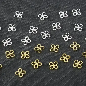 10buc 8mm Aur, Argint Placat cu Dublu Gaura Conector Farmecul Șirag de mărgele Pandantiv Conectori Pentru DIY Cercei Ciucure de Luare de Bijuterii