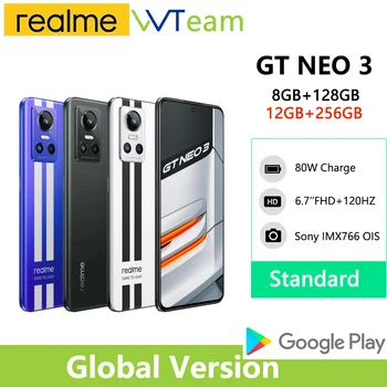Versiune globală realme GT NEO 3 5G Smartphone Dimensity 8100 6.7