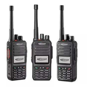 KIRISUN Dual band Digitale criptate walkie talkie DMR 10W discuție lungă distanță de două fel de radio DP480