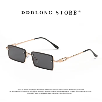 DDDLONG Moda Retro ochelari de Soare Patrati Femei Designer de Bărbați Ochelari de Soare Clasic Vintage UV400 în aer liber Oculos De Sol D49