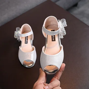 Baywell Noi Copii Pantofi De Vara Pentru Fete Pastă De Diamant Bowknot Copii Printesa Sandale Perla Flori Fete Dans Pantofi Plat