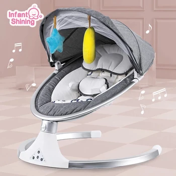 Baby Balansoar Smart Baby Swing Electric Copil Leagăn De Copil Pătuț Balansoar Leagăn Pentru Copil Nou-Născut De Control De La Distanță Pat De Copil