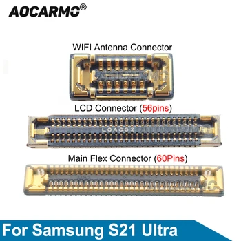 Aocarmo 2 buc Pentru Samsung Galaxy S21 Ultra S21U Semnal Wifi Antena Ecran Tactil LCD FPC Plug Bord Principal Flex Conector de Cablu