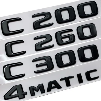 3d ABS Litere Portbagaj Insigna C180 C200 C220 C250 C260 C300 C320 C350 C400 C220d Emblema Logo-ul Pentru Mercedes W205 W204 Accesorii