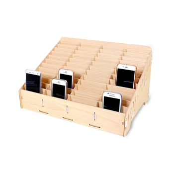 Telefon mobil LCD reparare cutie de depozitare 48 dot matrix desktop de afișare cabinet de întreținere lemnos cutie de ambalaj