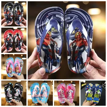 Baieti Papuci de Vara pentru Copii din PVC Desene animate Iron Man Sofia Unicorn Răstoarnă Flops Copilul Gir Plajă Purta Pantofi pentru Copii Baie Diapozitive