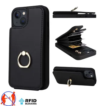 Pentru Iphone 13/12pro/11pro Max Cazul în care Telefonul Caz de Protecție Cu Cardul Geanta Portofel rezistent la Șocuri Și Toamna Dovada