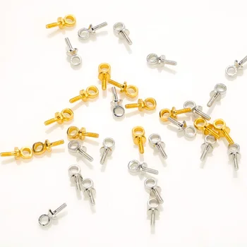 100buc alamă șurub conectori pentru margele DIY bratara cercei end incuietoare constatările de bijuterii accesorii