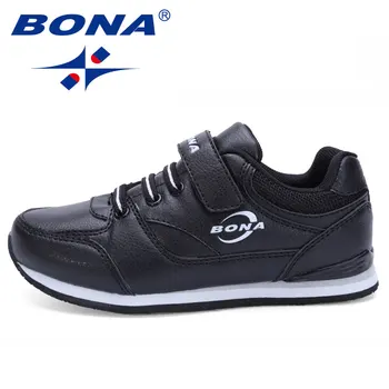 BONA Clasic Nou Stil de Designer pentru Copii Pantofi Casual Cârlig Buclă Băieți și Fete Adidași Pantofi Copii Balerini Pantofi de Repede Transport Gratuit