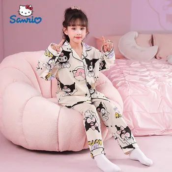 Sanrio Jucării De Pluș Kuromi Pijamale Cinnamoroll Papusa Bumbac Copilului Set Kawaii Copii Haine De Acasă De Crăciun, Ziua De Nastere Băiat Fată Cadou
