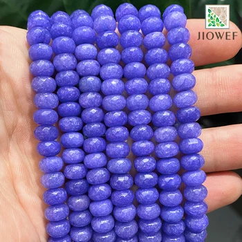 Piatra naturala Buna Fatetate Violet Rondelle Liber Spacer Pentru a Face Bijuterii Diy Perles Brățară Accesorii 15